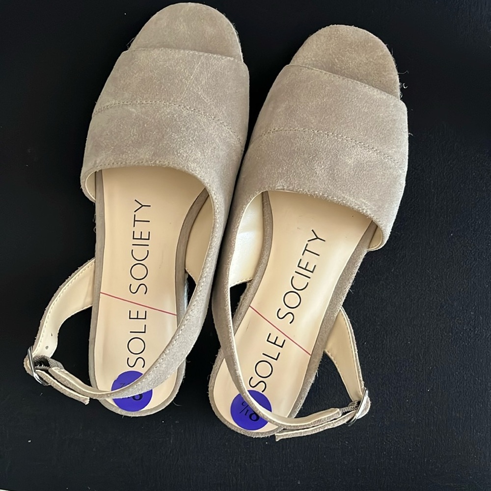 Taupe sandals